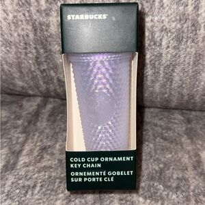 Starbucks iridescent tumbler cup keychain